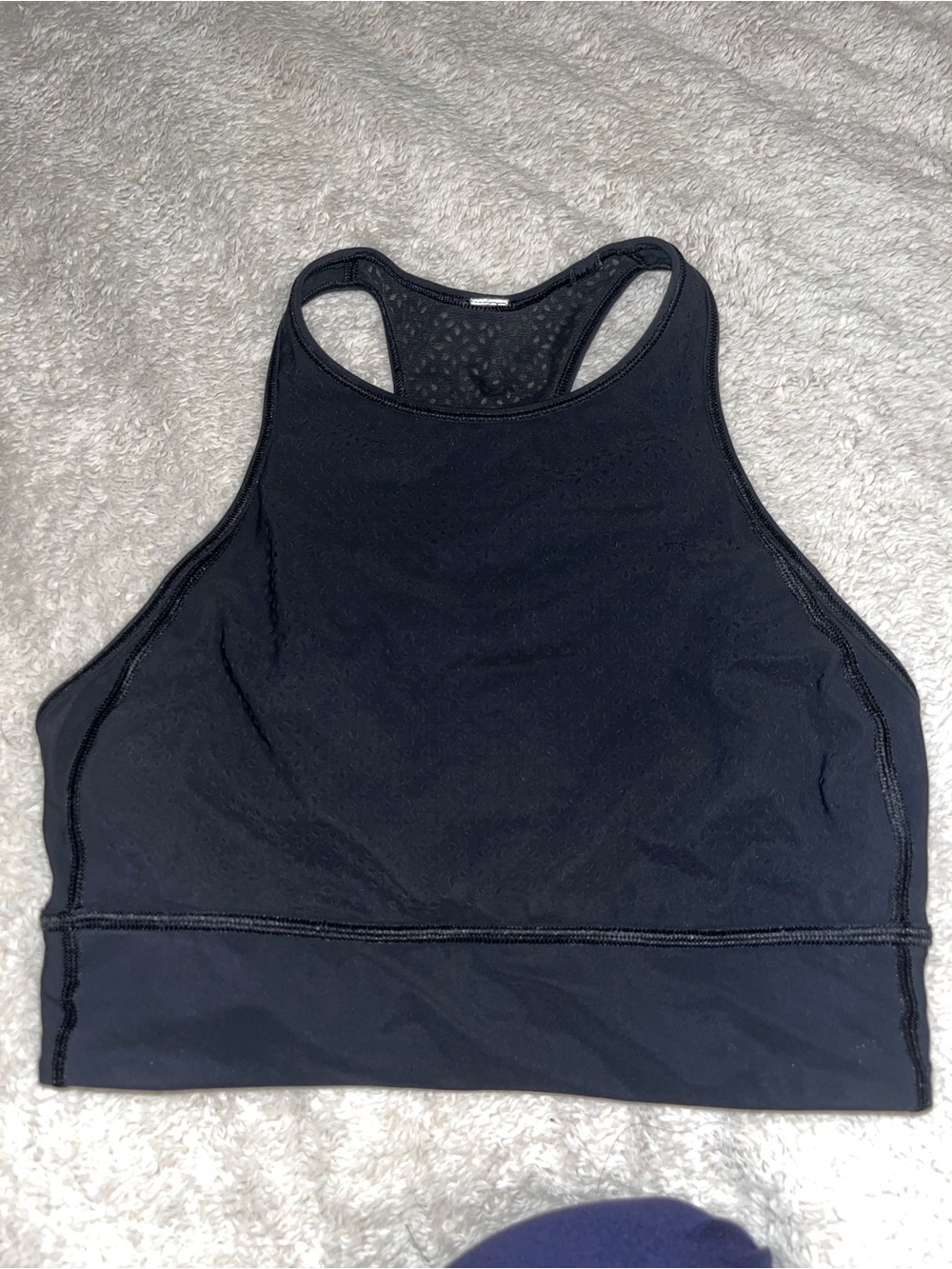 lululemon athletica Black High-Neck Racerback Sports Bra